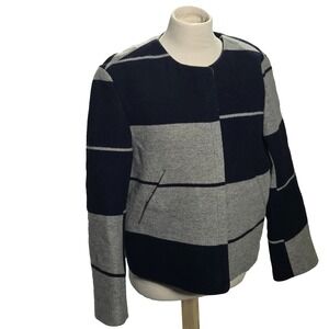 ACNE Studios Wool Striped Jacket Womens Size 40 Vintage Full Zip